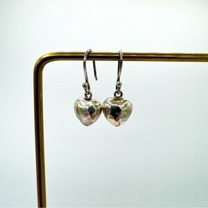 Vintage Silver heart earrings